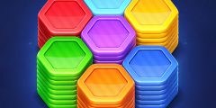 Hexa Color Stack Game